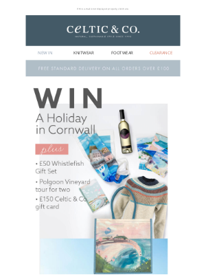 Celtic & Co - Win a holiday in Cornwall !