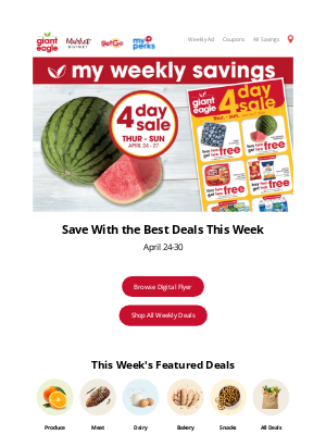 Giant Eagle - See What’s on SALE This Week