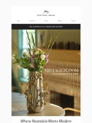 Michael Aram - Romantic Charm, Reimagined: Vintage Bloom