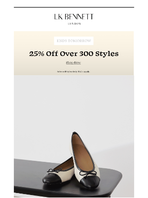 L.K.Bennett (United Kingdom) - Ends Tomorrow | Over 300 Styles 25% Off
