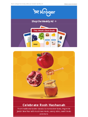 The Kroger Co. - Let the Saving Start with New Weekly Deals 🥳 | Rosh Hashanah Essentials