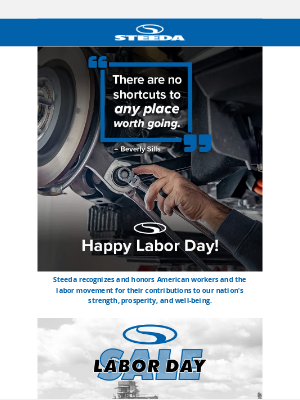 Steeda Autosports - Happy Labor Day!