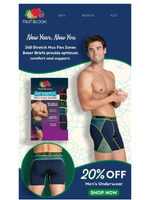 Fruit of the Loom - Start the New Year off With New Undies!