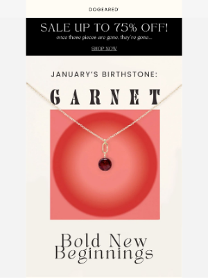 Dogeared - January Birthstone: Garnet - A Symbol of Strength & Passion✨