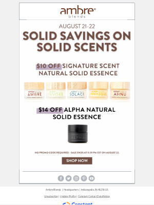 Ambre Blends - 💥 Solid Essence Sale!