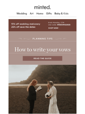 Minted - Writing your vows 101