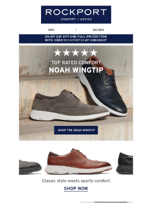 Our Best-Selling Noah Wingtip