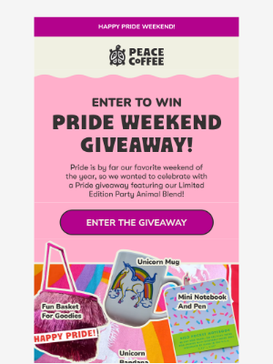 Peace Coffee - 🧁🌈🦄Enter Our Pride Weekend Giveaway!🦄🌈🧁