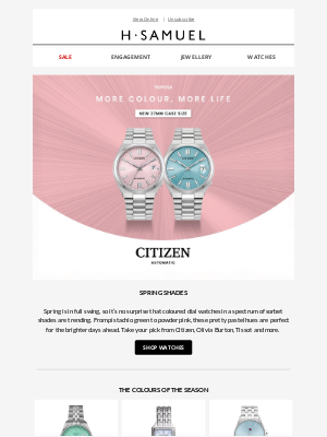 H.Samuel(United Kingdom) - Sorbet shades for spring