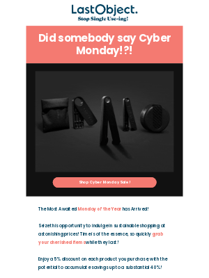 LastObject - Did somebody say Cyber Monday!?!