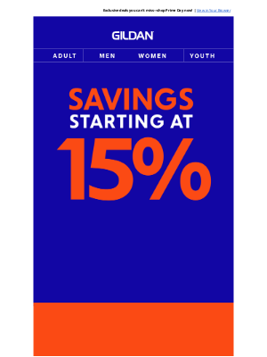 Gildan - Save with Gildan this Prime Day