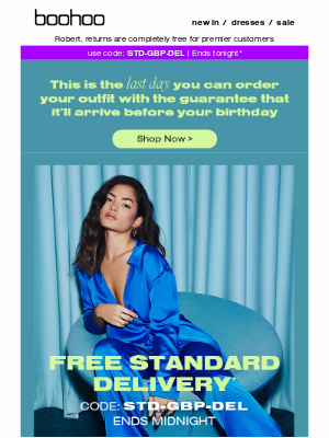 Final Day To Guarantee A Birthday Delivery