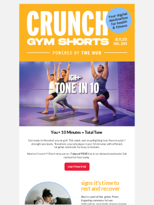 Crunch Fitness - Tone in 10 with Crunch+💪