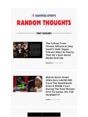 Barstool Sports - The Fallout From Fitness Influencer Joey Swoll's Hulk Hogan Tribute Went So Poorly That He's Quit Social Media Entirely