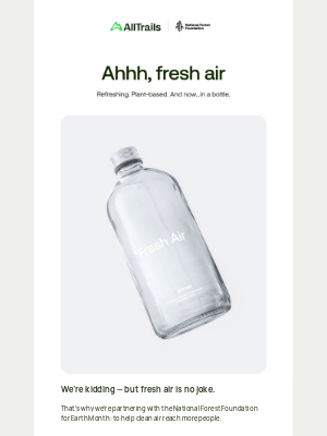AllTrails - New! Fresh air, now in a bottle