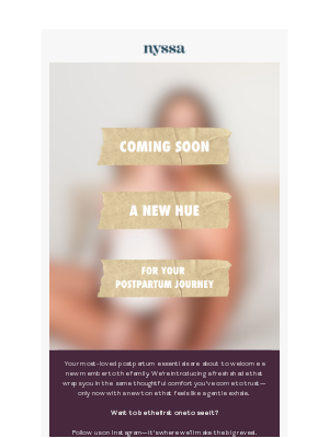 Nyssa - Your Fourth Trimester Just Got a New Shade of Comfort