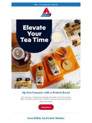Atkins - Tea Time Meets Protein Power