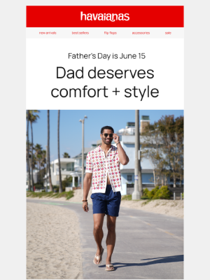 Havaianas - give Dad the gift of comfort + style