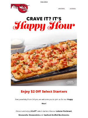 Red Lobster - Our Happy Hour is serving up flavor