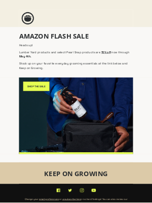 Beardbrand - Save 15% on Lumber Yard + Select Pearl Snap Products
