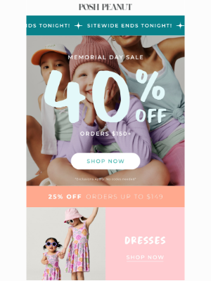 Posh Peanut - 🚨 Memorial Day Sale Ends TONIGHT 🚨