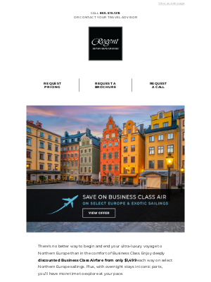 Oceania Cruises - Northern Europe, Elevated with Business Class Air Savings