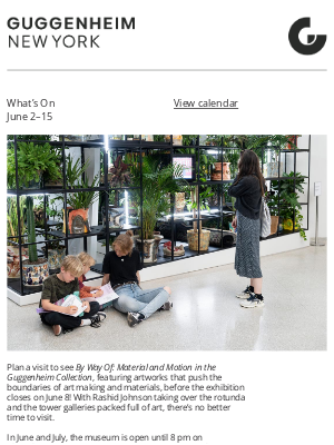Guggenheim Museum - June 2–15: Sketching the Spiral, extended hours, Late Shift, and more