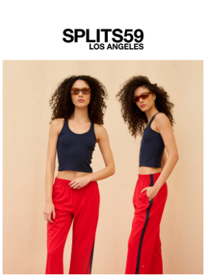 SPLITS59 - THE WIDE LEG TRACK PANT.