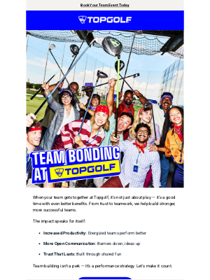 Topgolf - Team Building That Works – And Works Hard