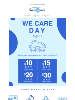 WebEyeCare - We Care Day Secrets Revealed!