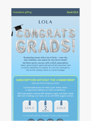 LOLA - A+ for peace of mind: set them up with LOLA