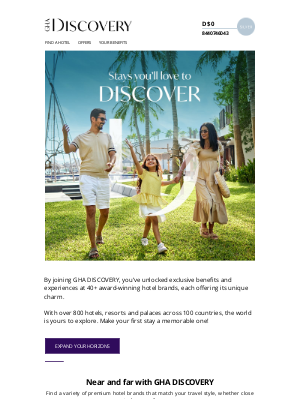 GHA Discovery - Luxury stays await your discovery