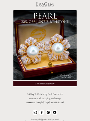 EraGem - 20% Off Pearl Jewelry