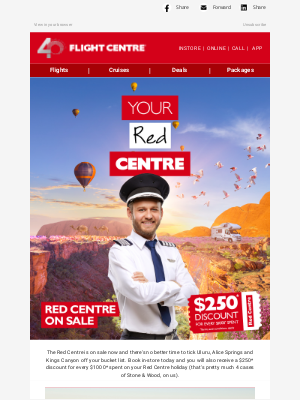 Flight Centre - AU - Red HOT deals from $700* for two 🔥