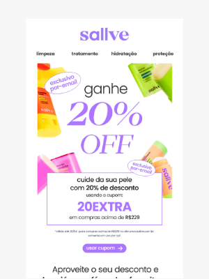 Sallve (Brazil) - 20% OFF com o cupom ████ 👀