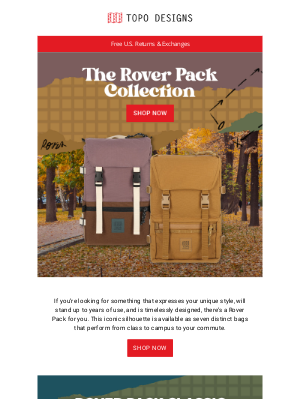 Topo Designs - Back to School with the Rover Pack Collection