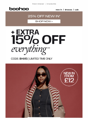 boohoo (United Kingdom) - 25% off new season 🧥🤍