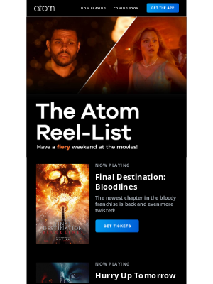 Atom Tickets - Catch FINAL DESTINATION: BLOODLINES in theaters