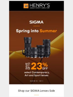 Henry’s - ☀️ Fellow Creator, Capture Summer Vibes with SIGMA!