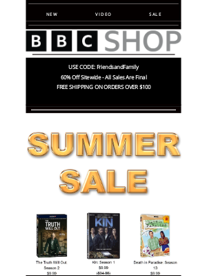BBC - Sitewide Summer SALE 60% OFF* A new Shop and new merchandise coming soon!