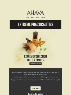 AHAVA - Smells & Feels of Extreme?