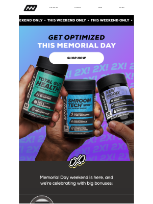Onnit - Your Exclusive Memorial Day Bonus