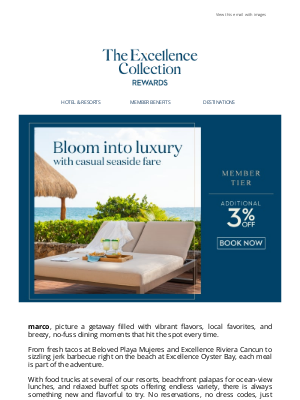 Excellence Resorts - Flavor-filled moments in paradise, marco