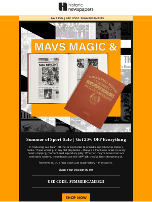 Historic Newspapers (United Kingdom) - Just landed: Mavs & Ole Miss Books