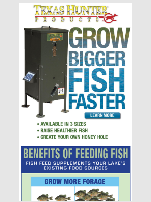 Texas Hunter Products - Benefits of Feeding Your Fish