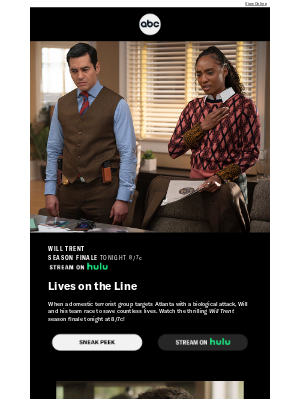 Shop Disney - TONIGHT: Will Trent and The Rookie Season Finales!