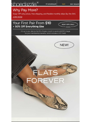 ShoeDazzle - Flats Starting at $10? Yes, Please. ✨