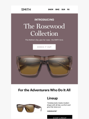 SMITH OPTICS - The NEW Rosewood Collection