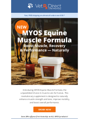 VetRxDirect - 🆕 MYOS Equine Muscle Formula
