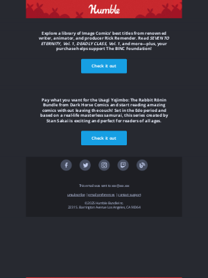 Humble Bundle - Iconic titles from one of Image Comics’ most prolific
